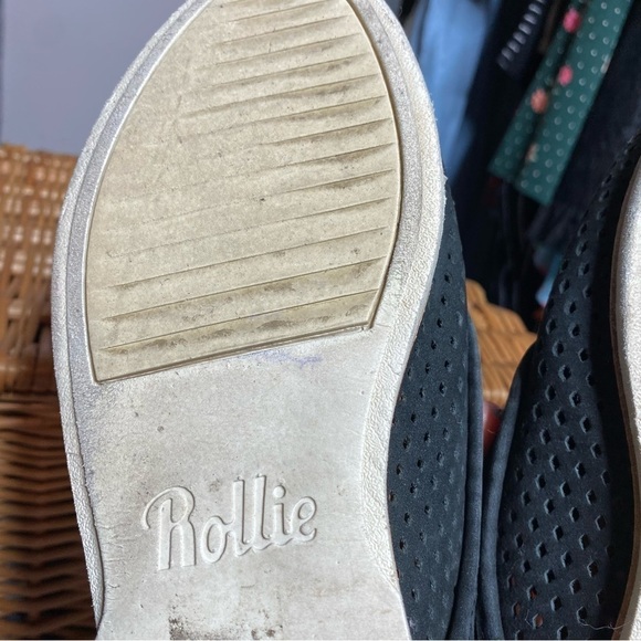 Rollie Australia Derby Punch Perforated Suede Oxfords US 9.5 - Picture 2 of 6